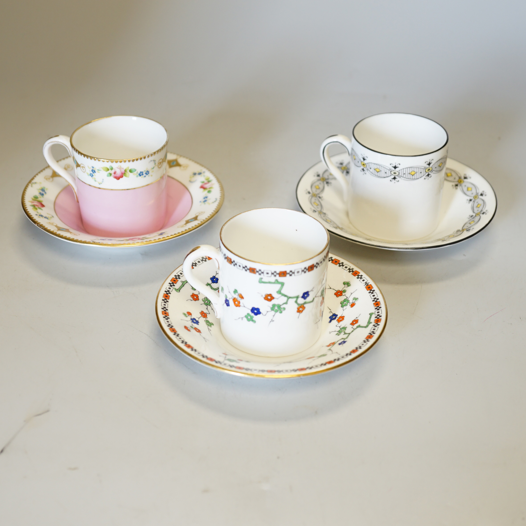 Mixed Shelley teawares from 1950's and other teawares